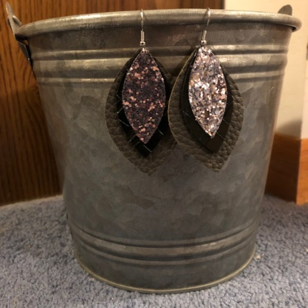 Faux Leather Earrings